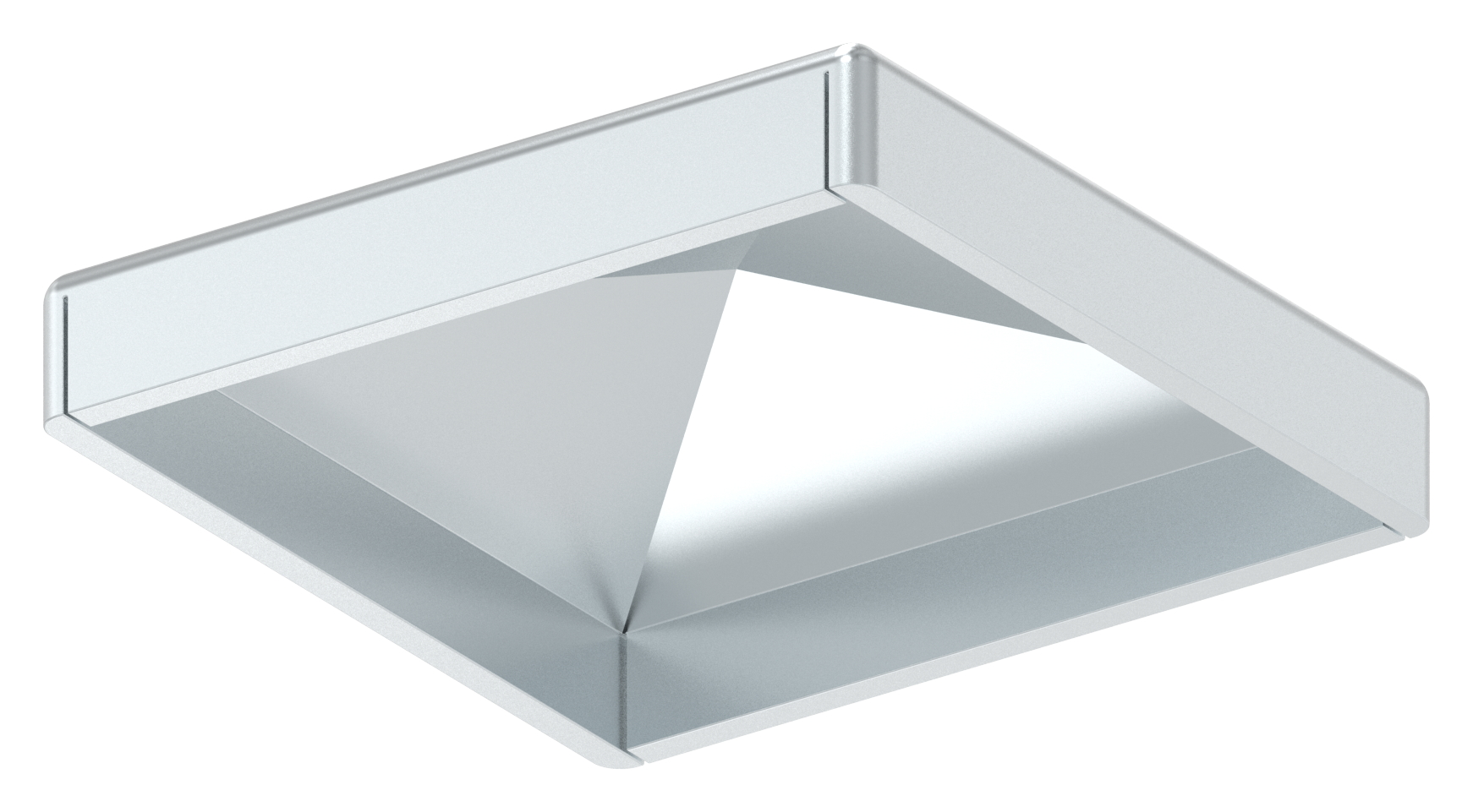 Pfeilerbedecker für Rohr 40x40mm, verzinkt