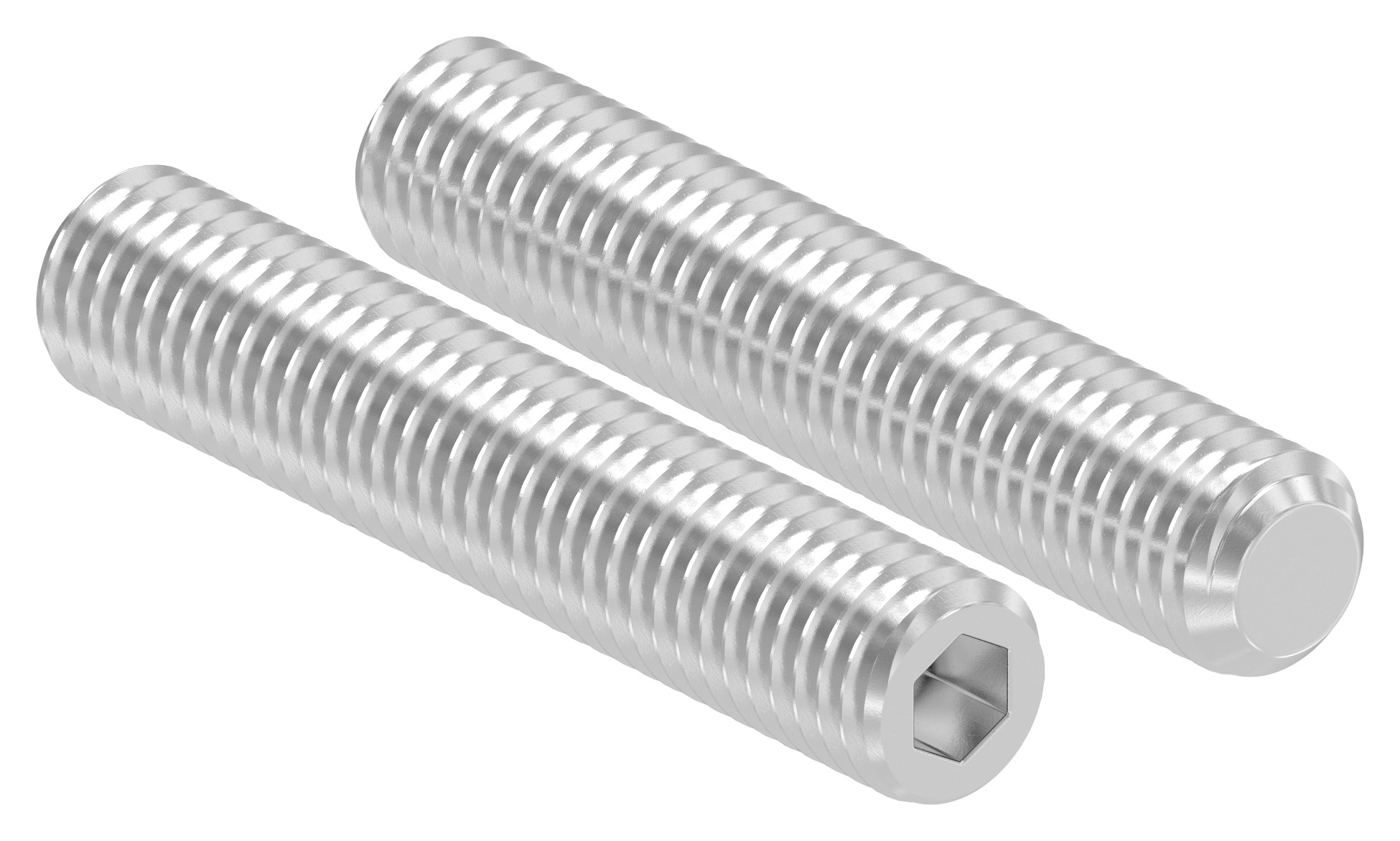 Gewindestift M10x55, V4A, DIN 913 / ISO 4026 Gewindestift M10x55, V4A, DIN 913 / ISO 4026