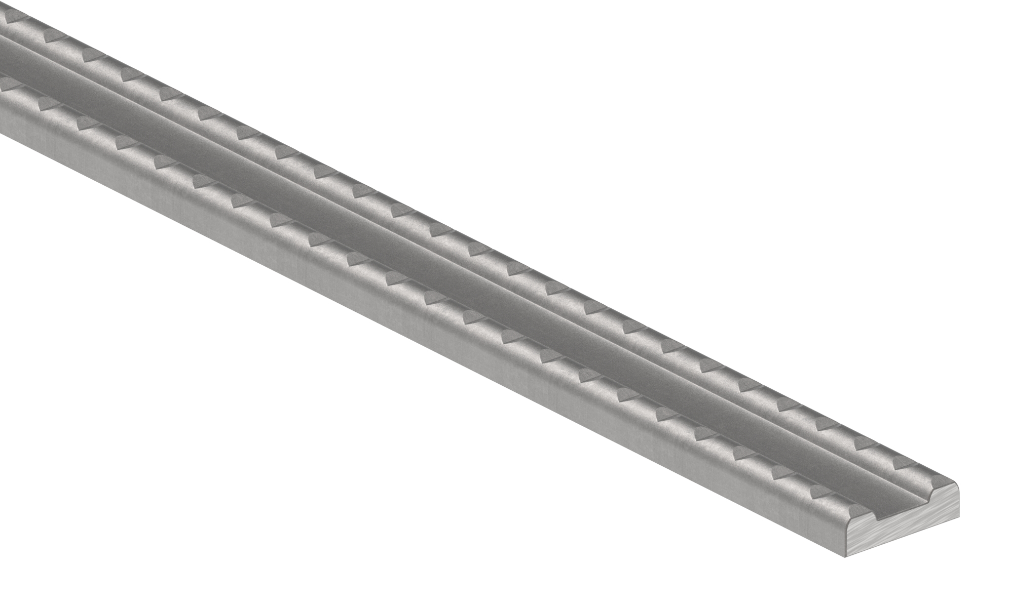Hespeneisen gerillt 25 x 8 x 4mm; Länge 3m