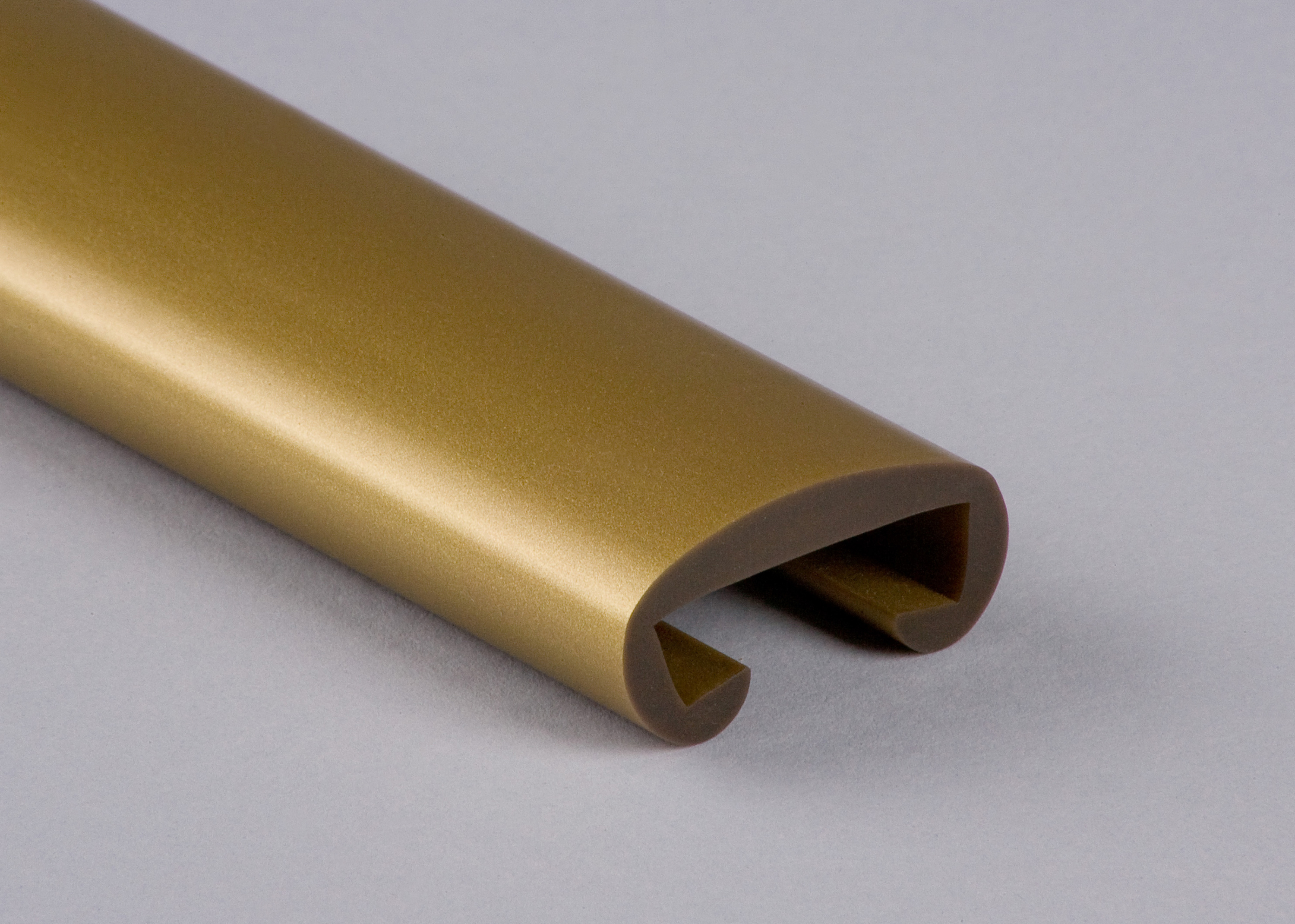 Kunststoffhandlauf für 30x8mm, gold