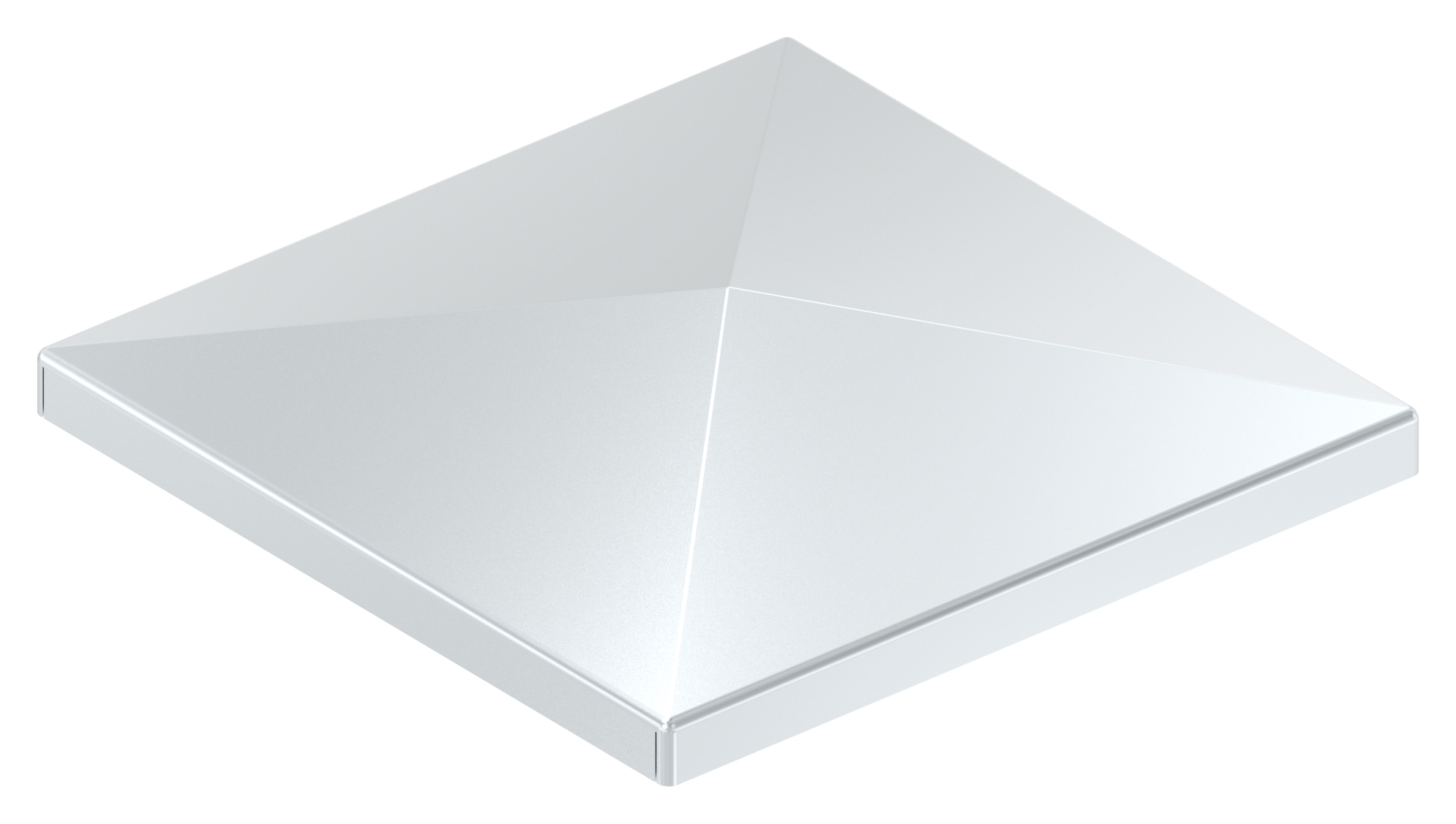 Pfeilerbedecker für Rohr 100x100mm, verzinkt