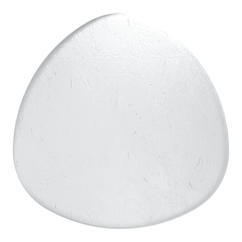 Gerundetes Aluminium-Drückerpaar