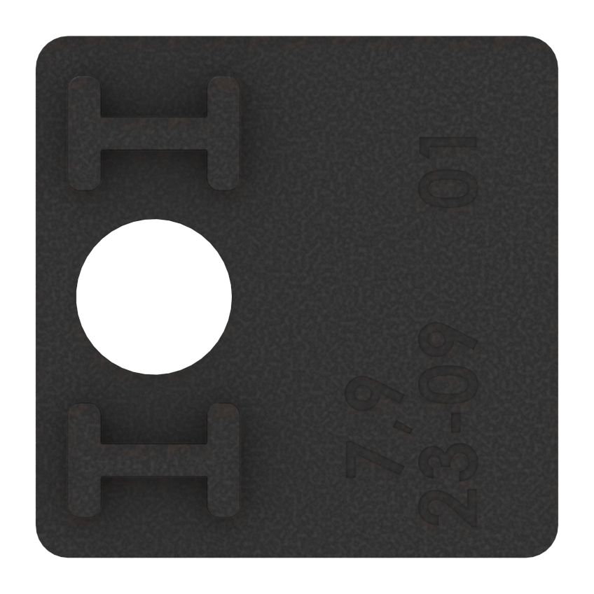 1 Paar Gummi für Mod. 36, für Blech 2,0mm