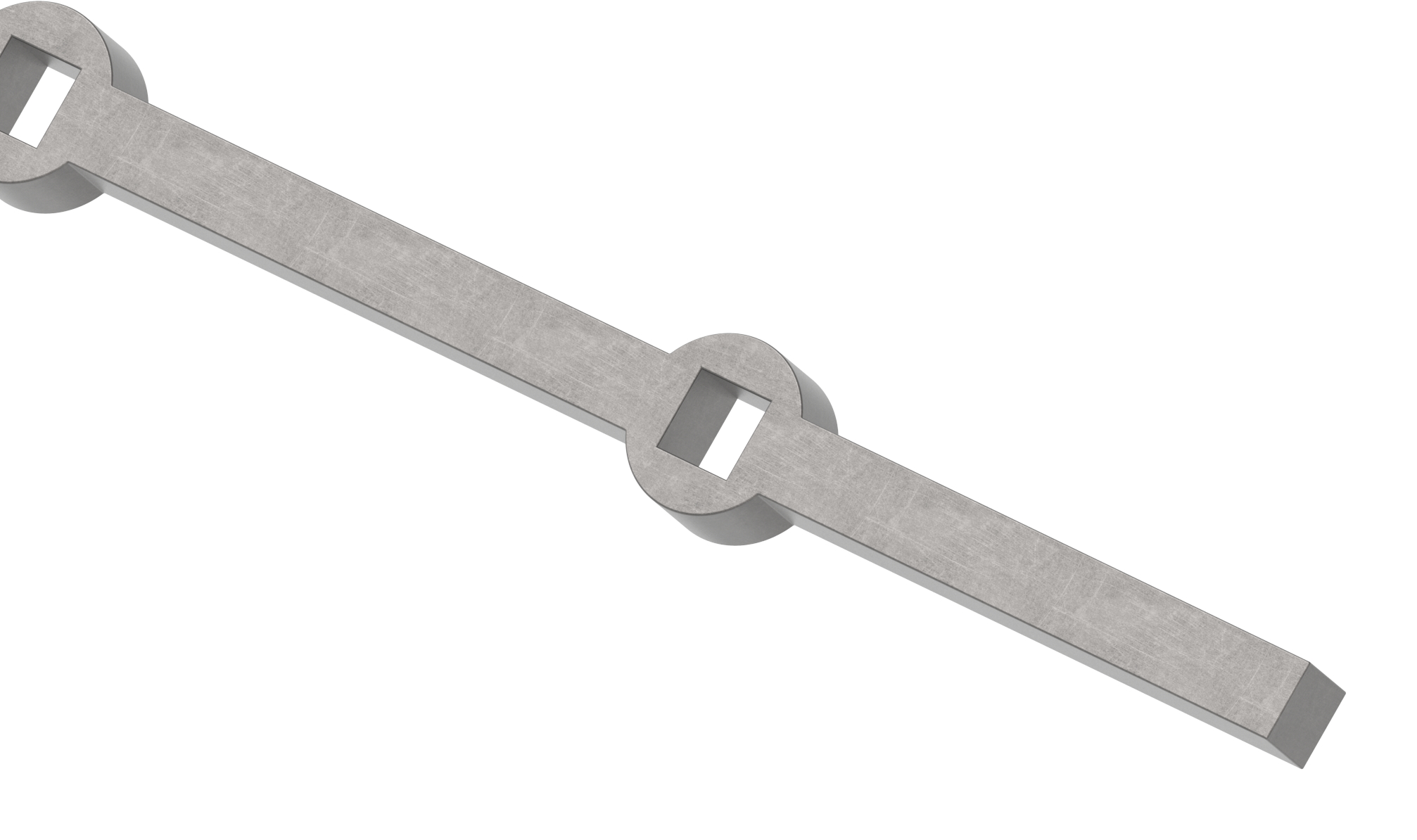 Lochleiste S235JR, 12x12mm, Lochabstand 120mm, 2000mm