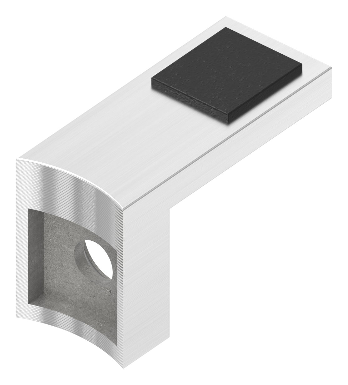 Halteboden mit Anschluss 42,4mm, V4A Halteboden mit Anschluss 42,4mm, V4A