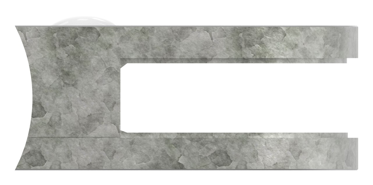 Glasklemme Mod. 32, Anschluss: 60,3mm, Zink roh Glasklemme Mod. 32, Anschluss: 60,3mm, Zink roh