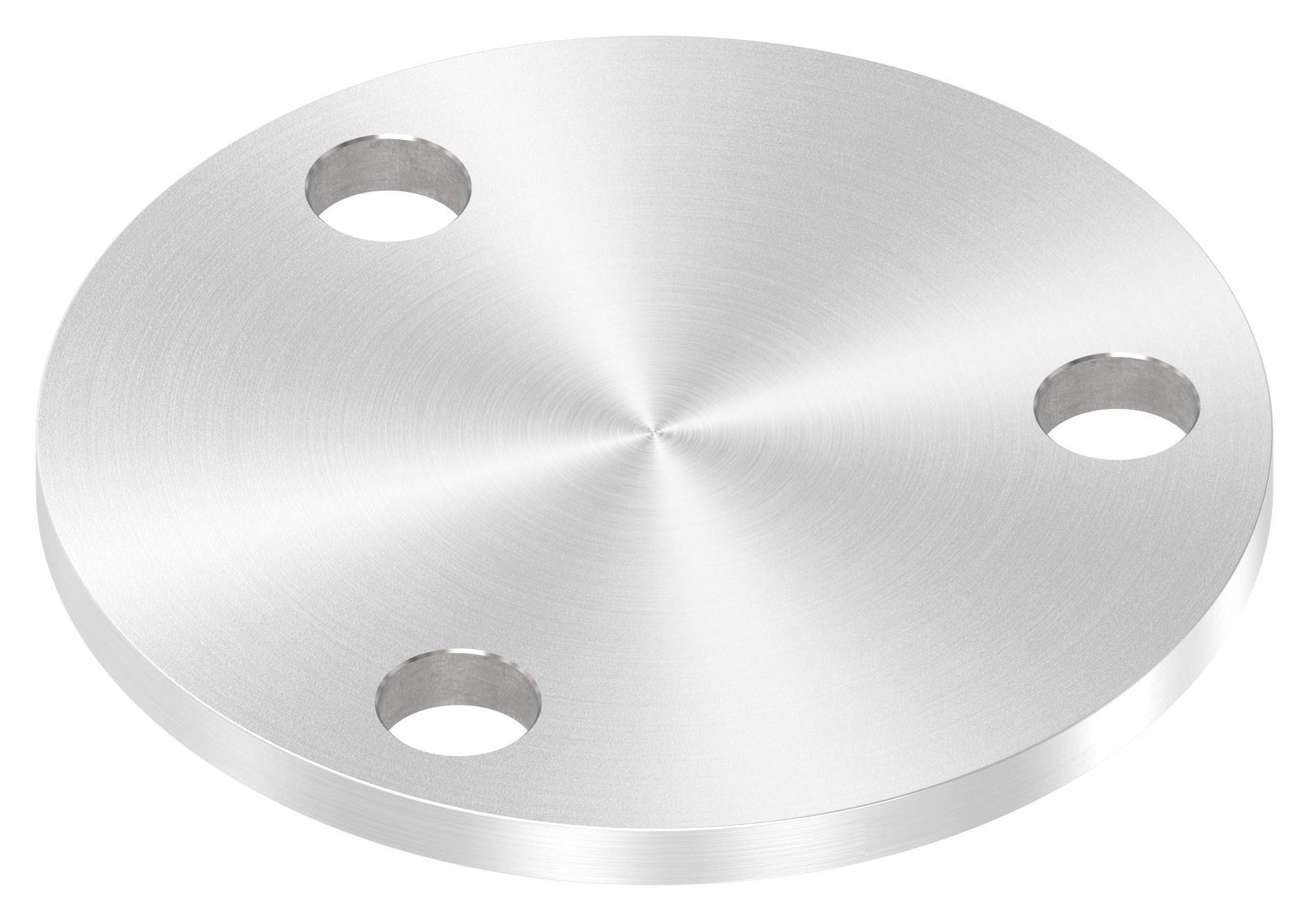 Ankerplatte Ø 100x6mm, mit Rundschliff, V2A