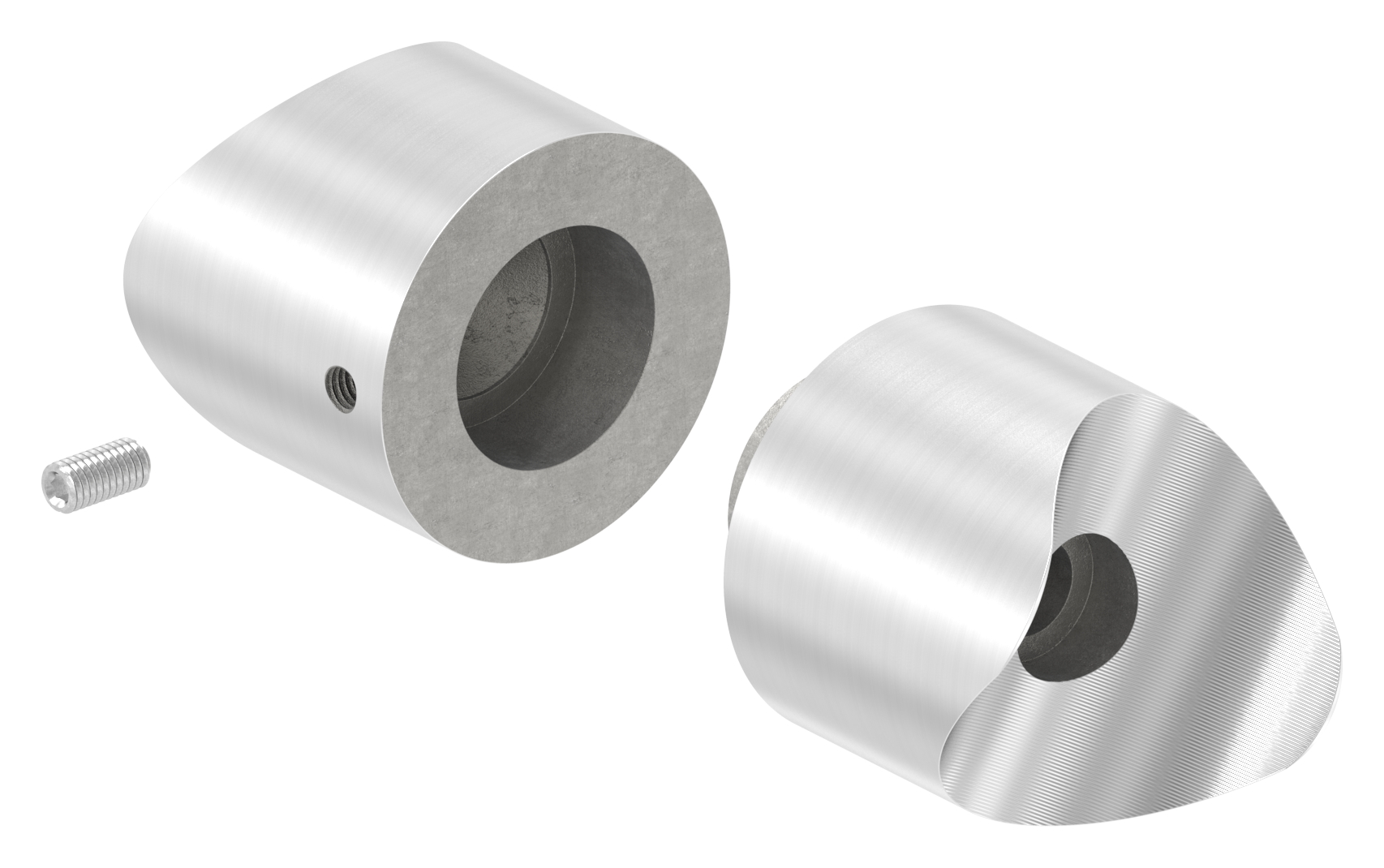 Rohrverbindungsstück von 42,4 / 48,3mm, V2A