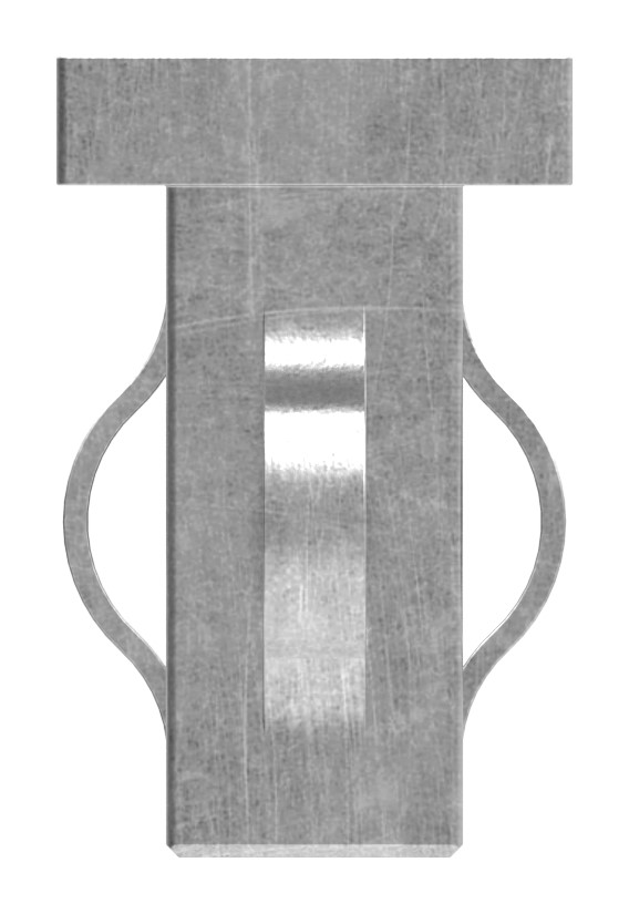 Stahleinschlagkappe, für Quadratrohr 20x20mm