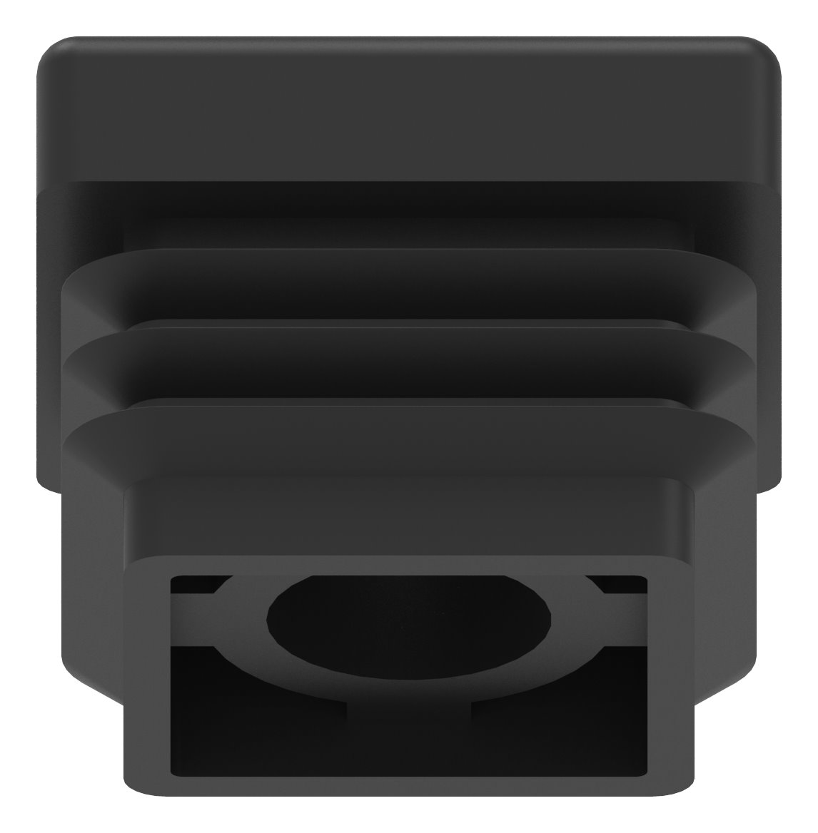 Kunststoffkappe für Quadratrohr 30x30mm mit M8