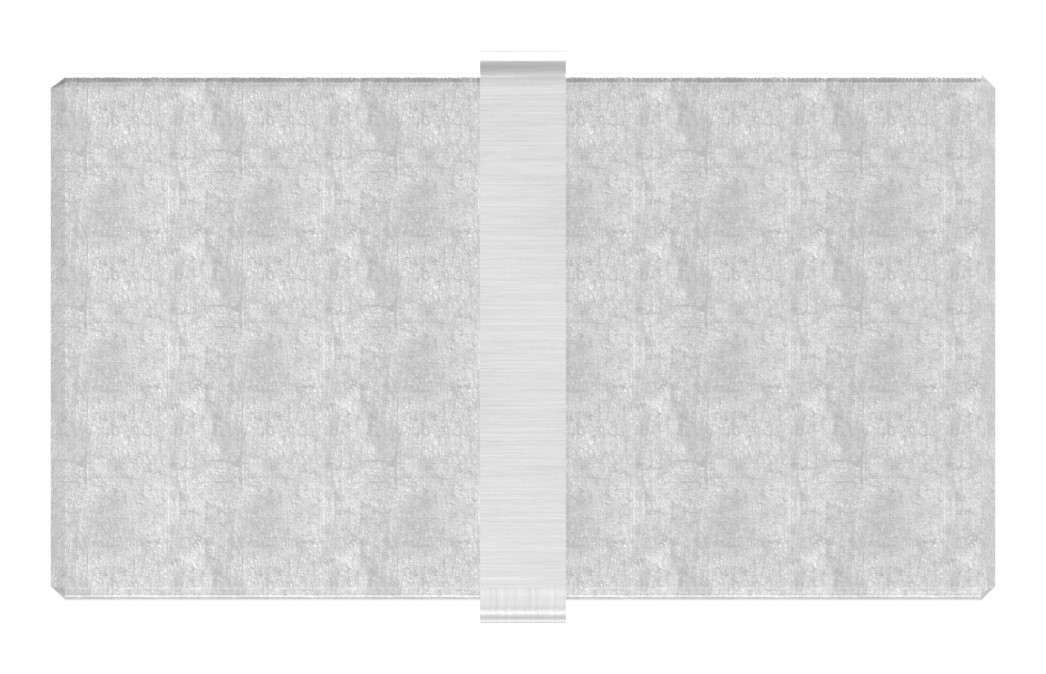 Rohrverbinder für Quadratnutrohr 40x40mm, V2A