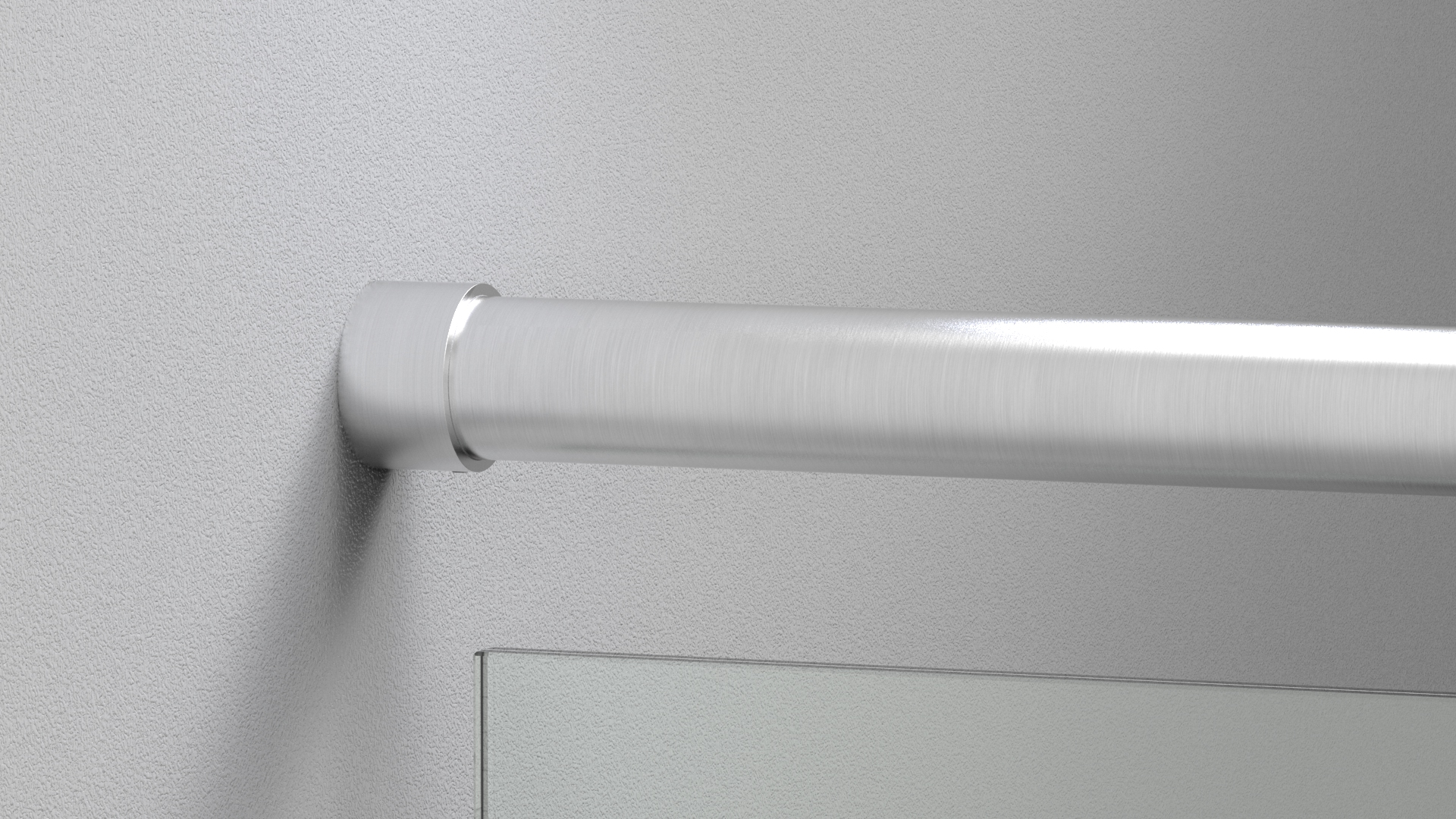 Wandbefestigung für Rohr 21,3mm, V2A Wandbefestigung für Rohr 21,3mm, V2A
