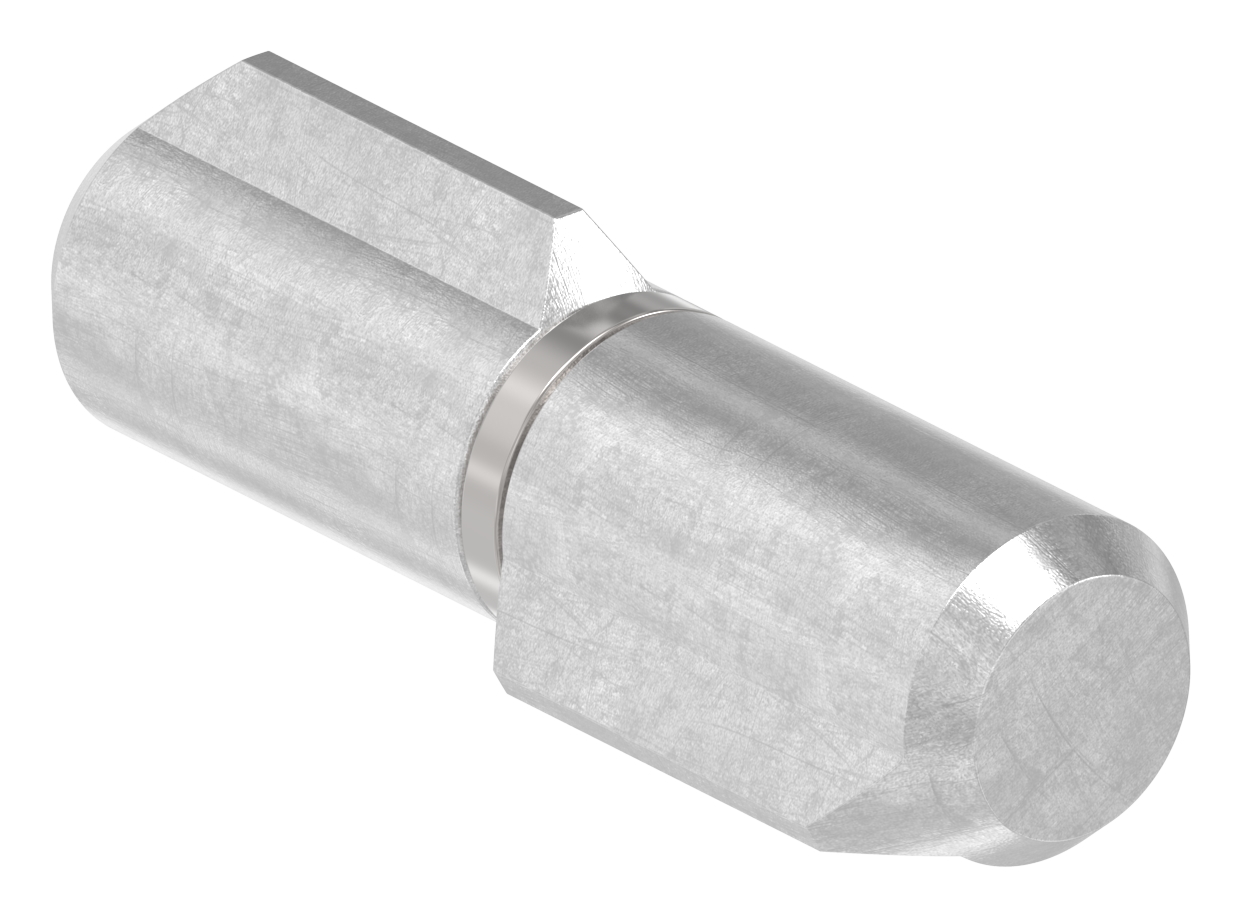 Anschweißband, L: 40mm, mit festem Stift, V2A