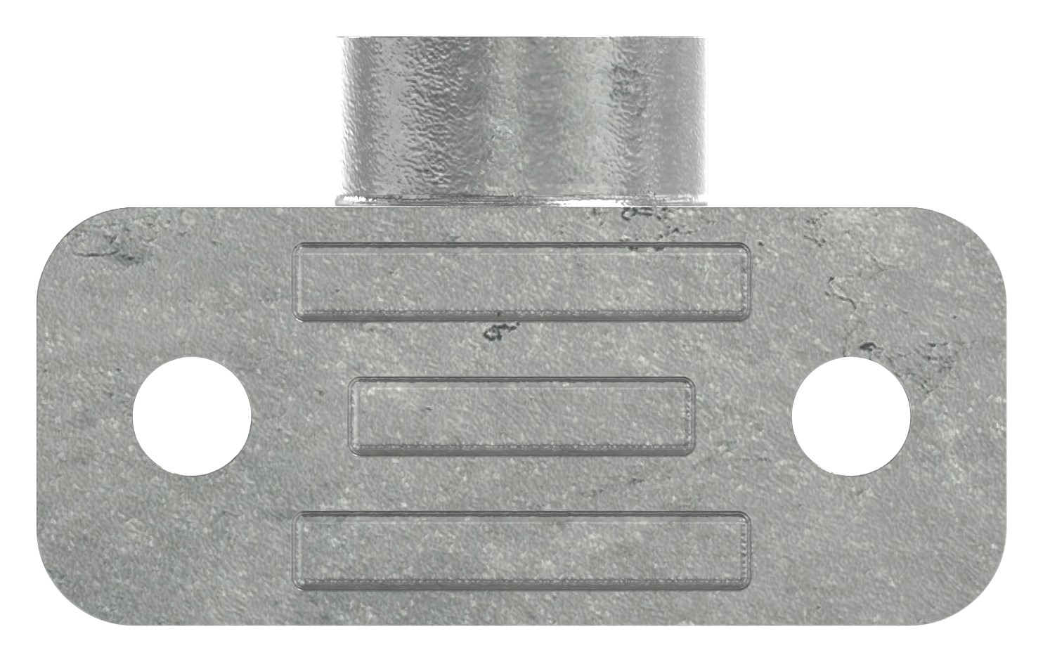 Wandhalter mit 2 Bohrungen, für Rohr Ø 42,4mm