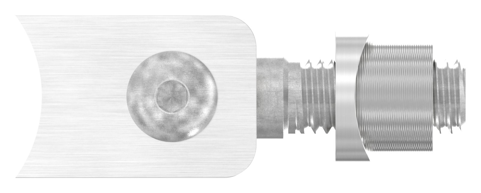 Torband mit Gewindehülse M12 für Rohr 42,4mm, V2A Torband mit Gewindehülse M12 für Rohr 42,4mm, V2A