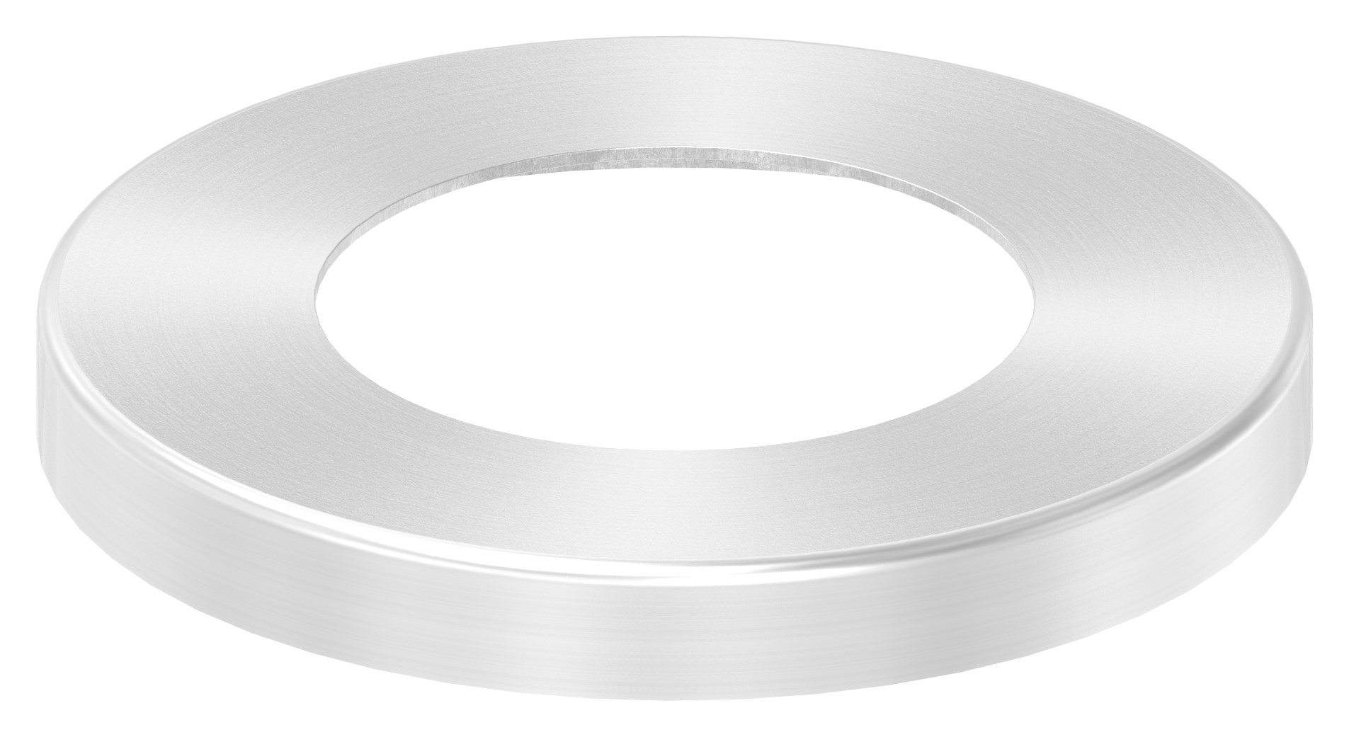 Abdeckrosette, 87x10mm, Bohrung 49mm, V2A