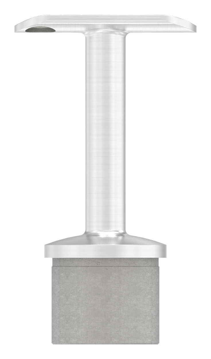 Rohrabschlussstopfen für Rohr 42,4x2,5mm, Handlaufanschlussplatte: 42,4mm, V2A