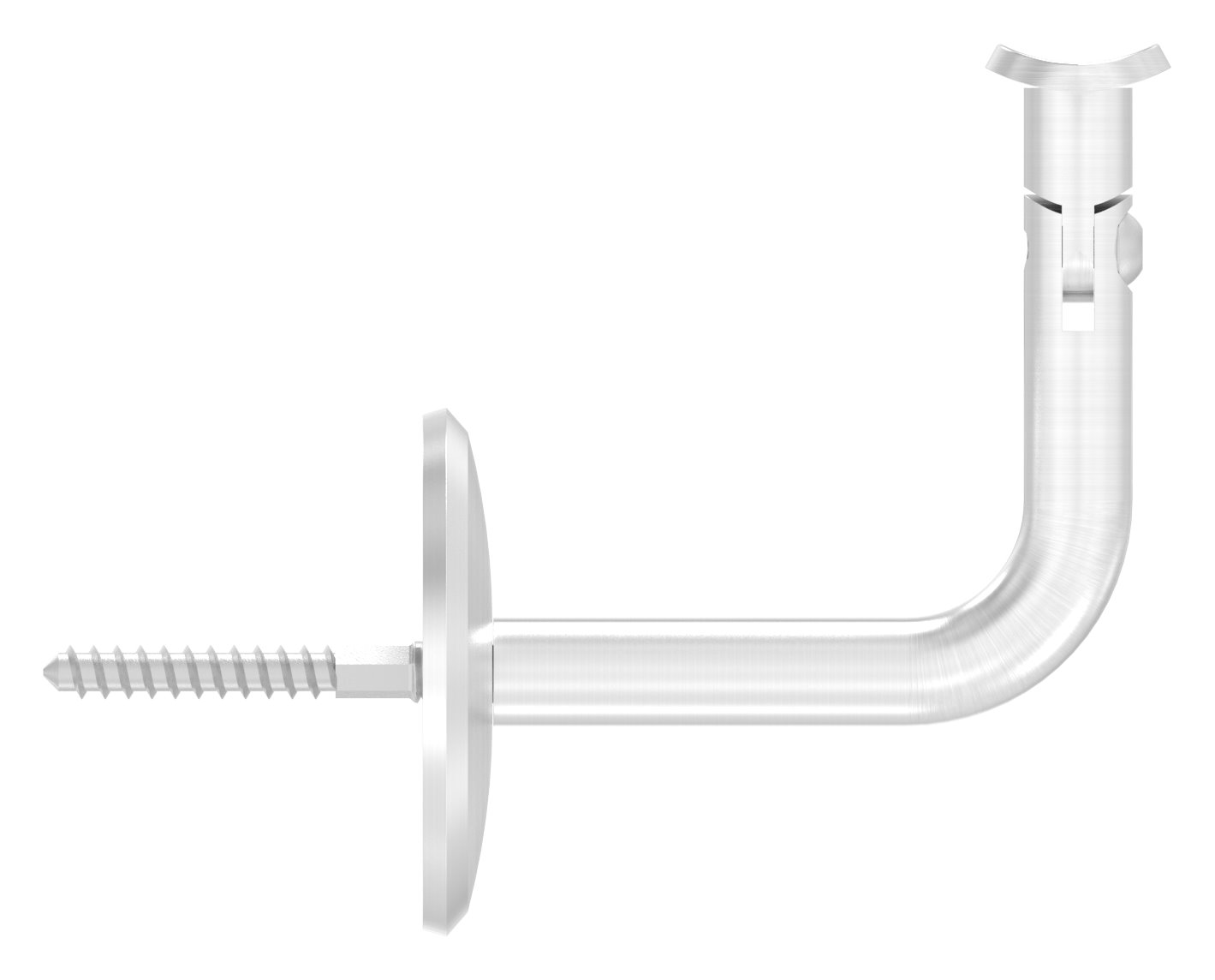 Handlaufhalter mit Gelenk, Handlaufanschlussplatt 42,4mm, V2A