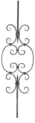 Zierstab 12x12mm, glatt, H: 900mm