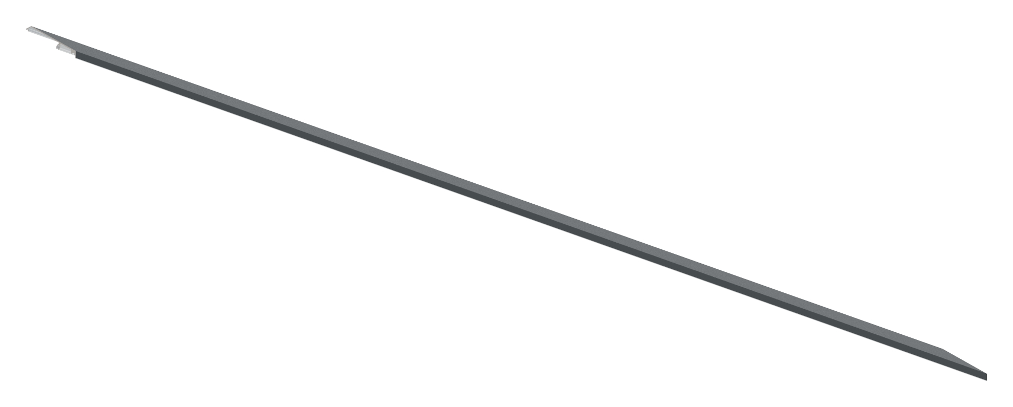 Design-Abdeckung für eleganza canopy, L: 1605mm, RAL7016 Design-Abdeckung für eleganza canopy, L: 1605mm, RAL7016