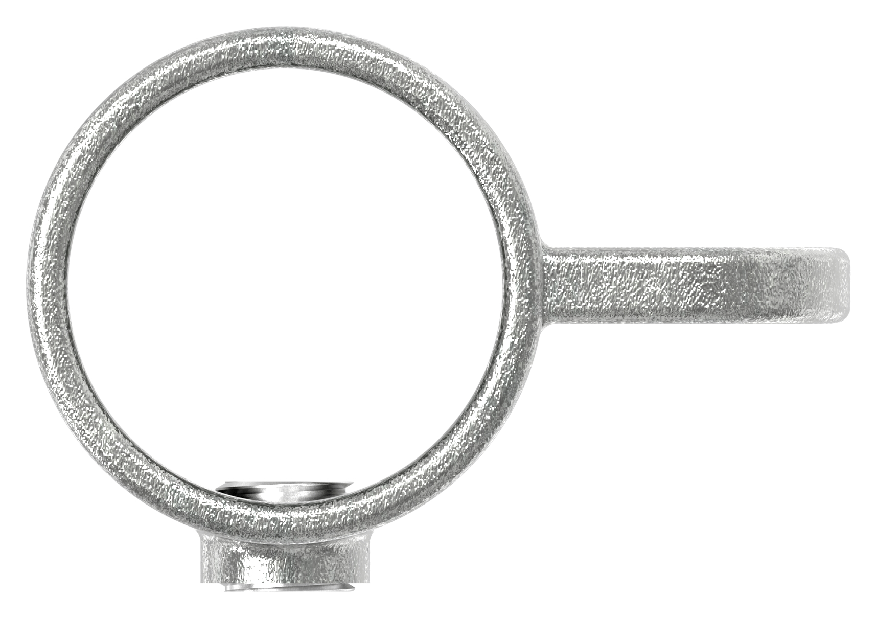 Halter mit einer Lasche, für Rohr Ø 48,3mm