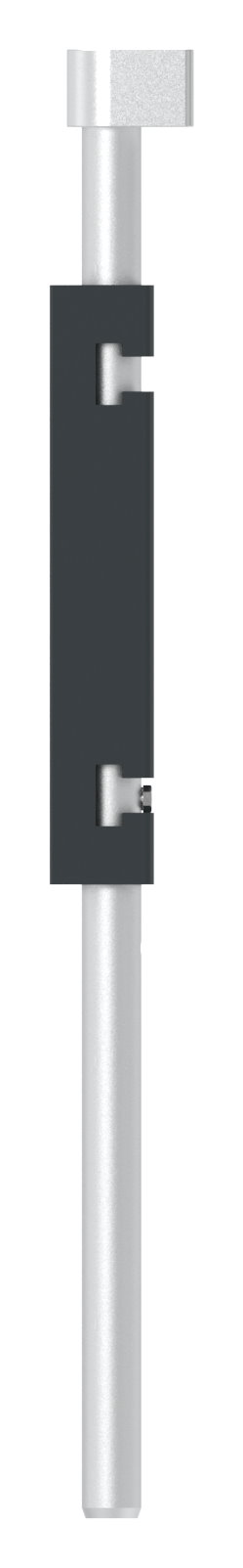 Bodenriegel mit Länge 490mm, zum Anschrauben, RAL 7016