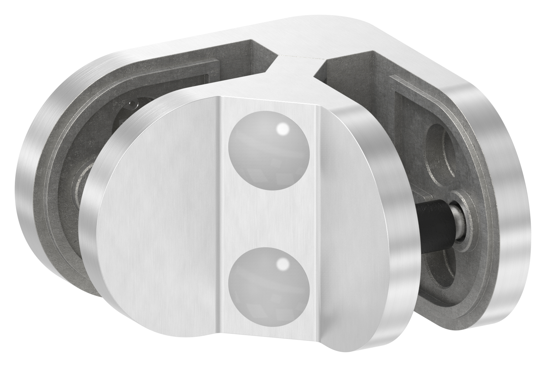 Eckglasklemme 90° Mod. 28, V4A