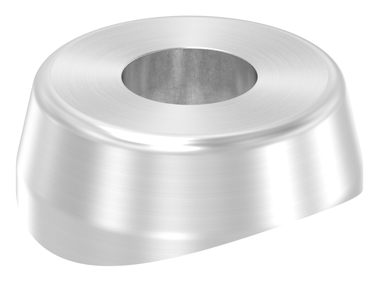 Ausgleichsstück für Rohr 33,7mm, Ø 18mm, mit Bohrung 7mm, V2A