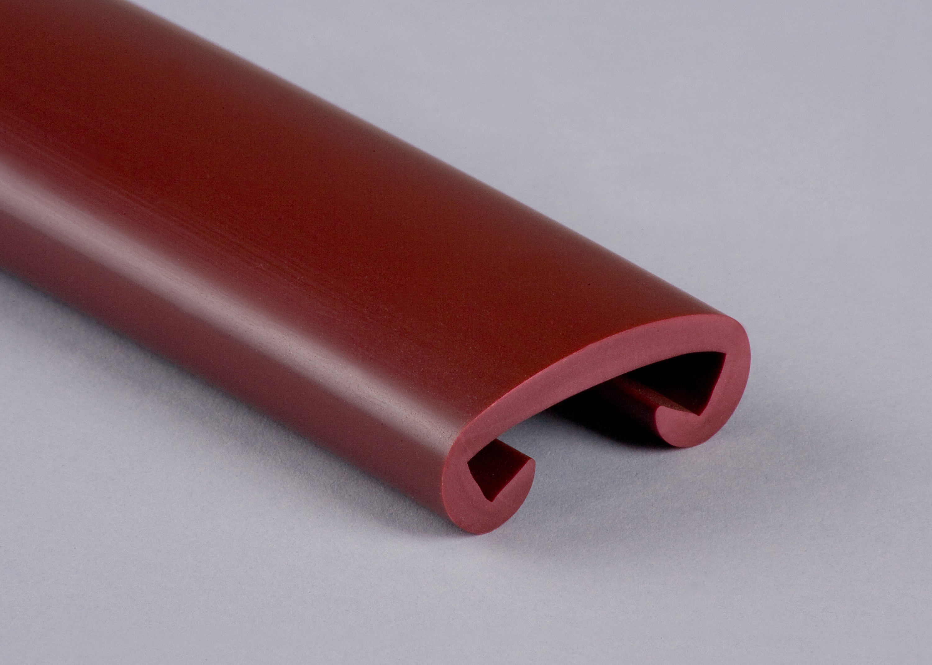 Kunststoffhandlauf für 40x8mm, weinrot