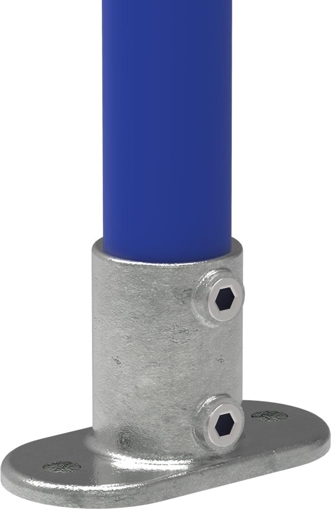 Wandhalter mit 2 Bohrungen, für Rohr Ø 48,3mm