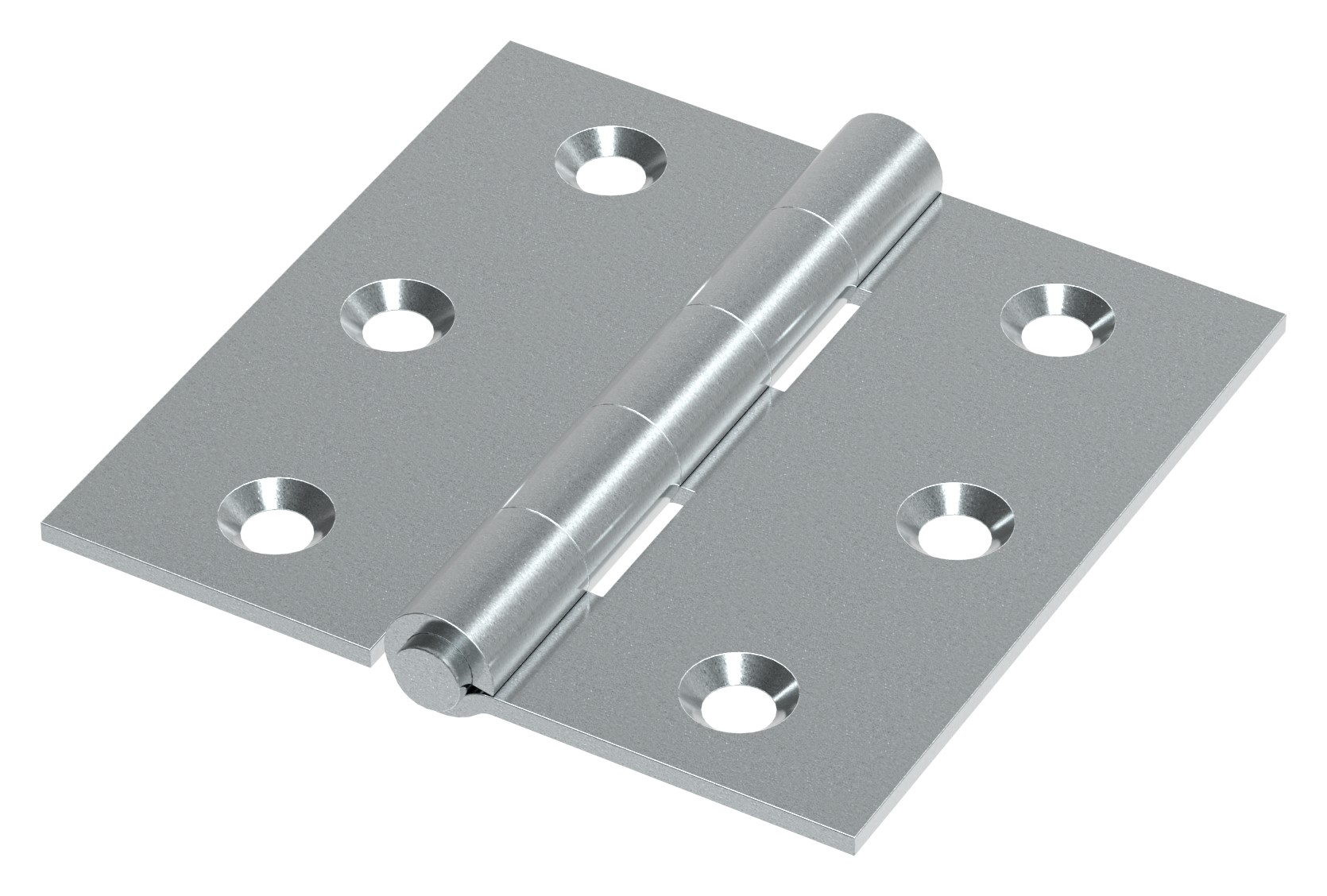 Scharnier 75x75mm mit herausnehmbaren Zapfen