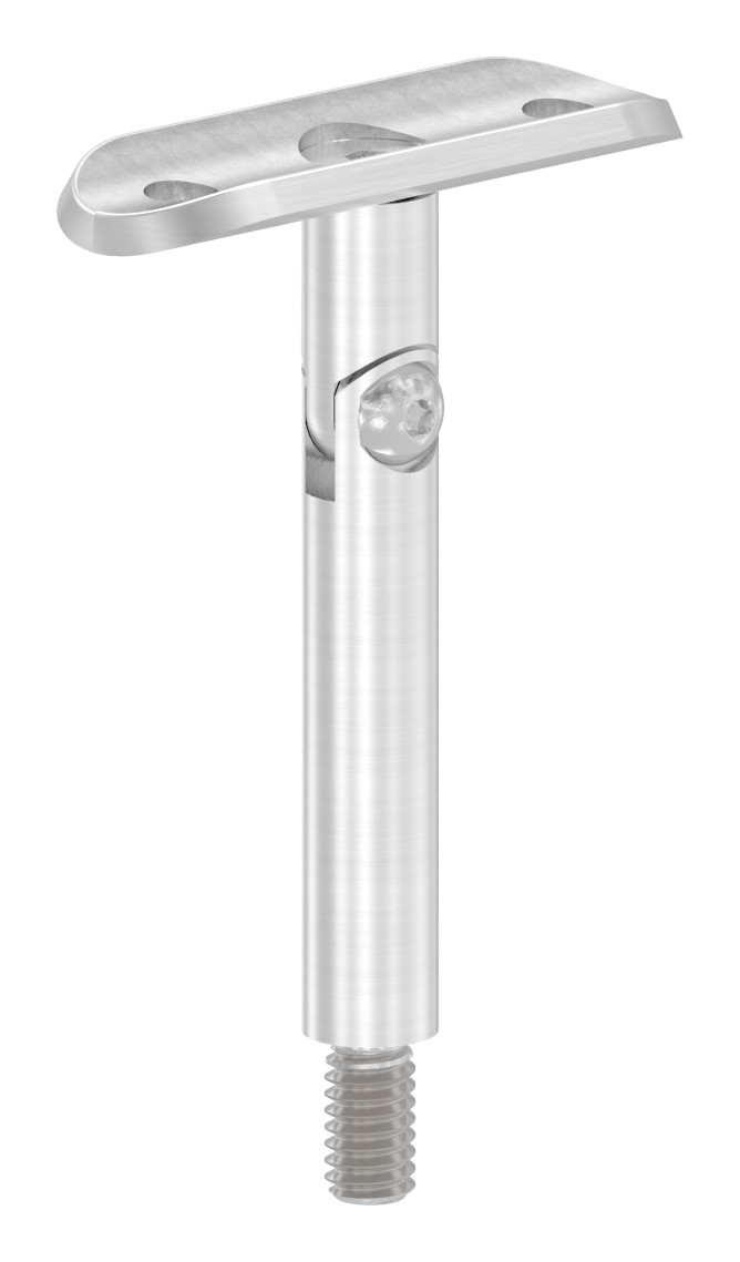 Gelenkstift Ø 12mm mit Handlaufanschlussplatte 33,7mm, V2A Gelenkstift Ø 12mm mit Handlaufanschlussplatte 33,7mm, V2A