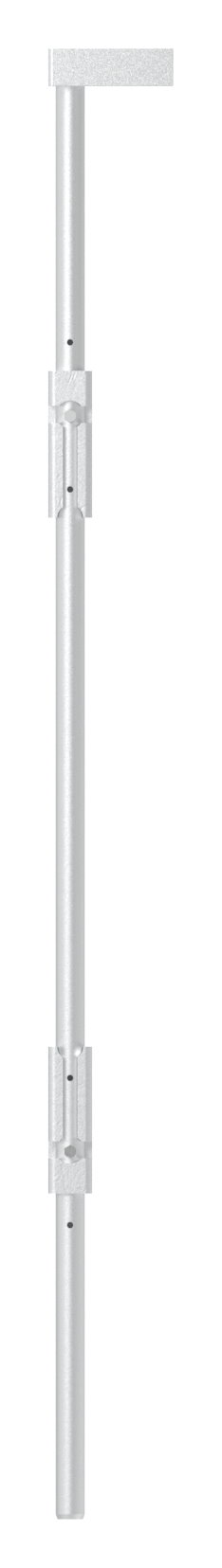 Bodenriegel XL mit zwei Befestigungen, Länge 1000mm, zum Anschrauben, blank