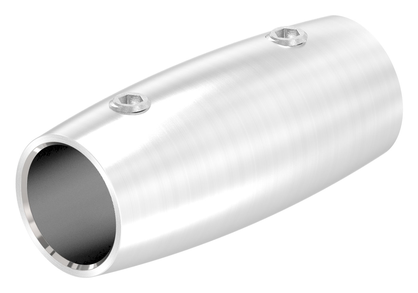 Stabverbinder für 14mm Rund, L: 45mm, Ø 20mm, V2A