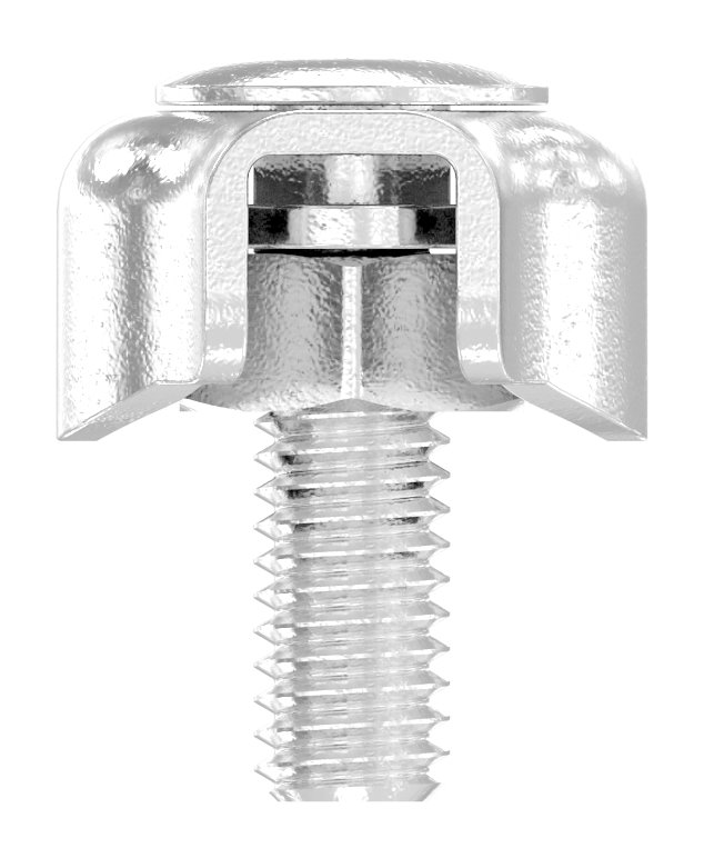 Duplexklemmen für Seil 2mm, V4A