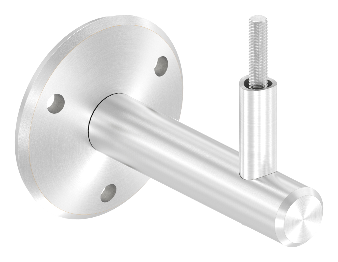 Handlaufhalter zum Anschrauben, Linsenkopfschraube (Ronde und Bügel verschraubt), V2A