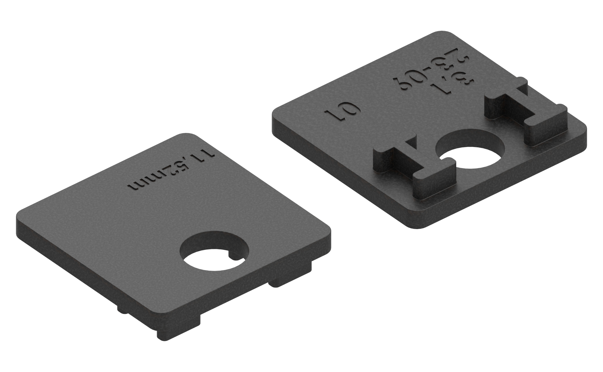 1 Paar Gummi für Mod. 36, für VSG-Glas 11,52mm