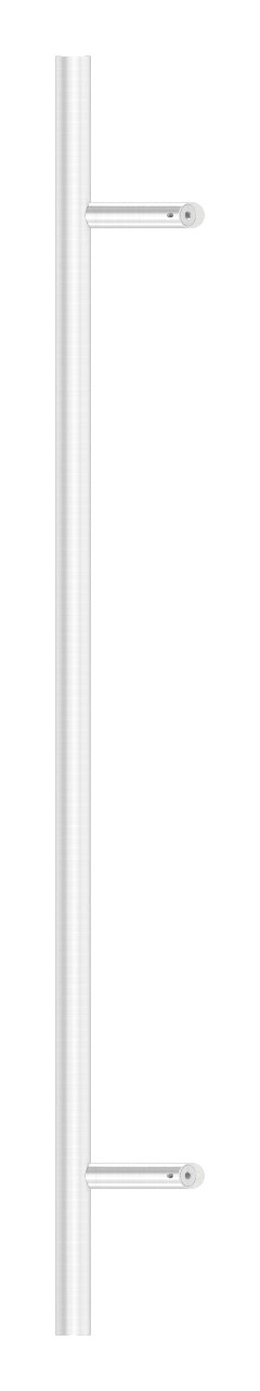 Stoßgriff inkl. Halter mit 45° Schräge 45° mit L: 1,2m, V2A