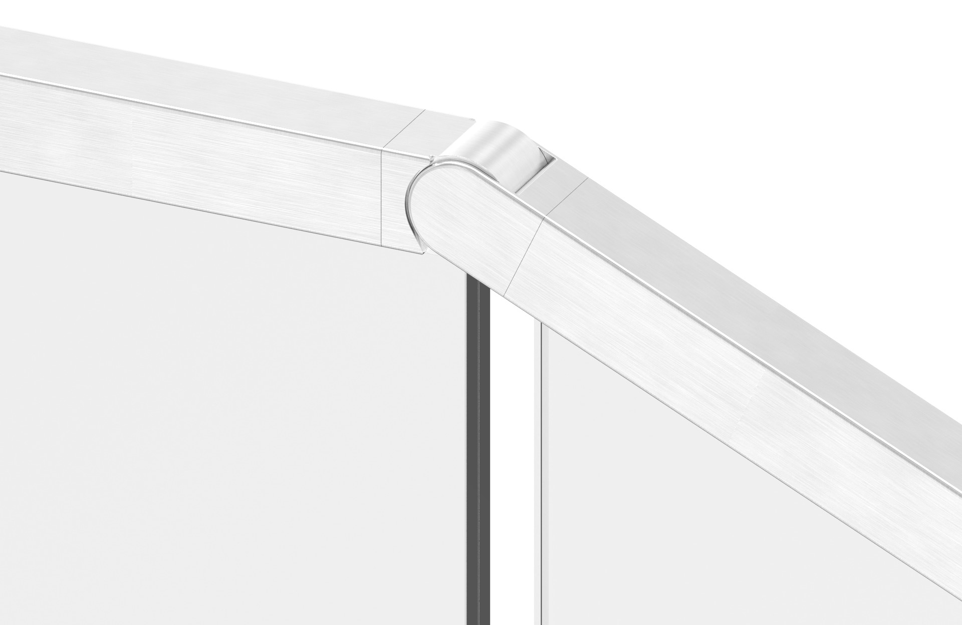 Verbinder flexibel für Quadratnutrohr 40x40mm, V4A