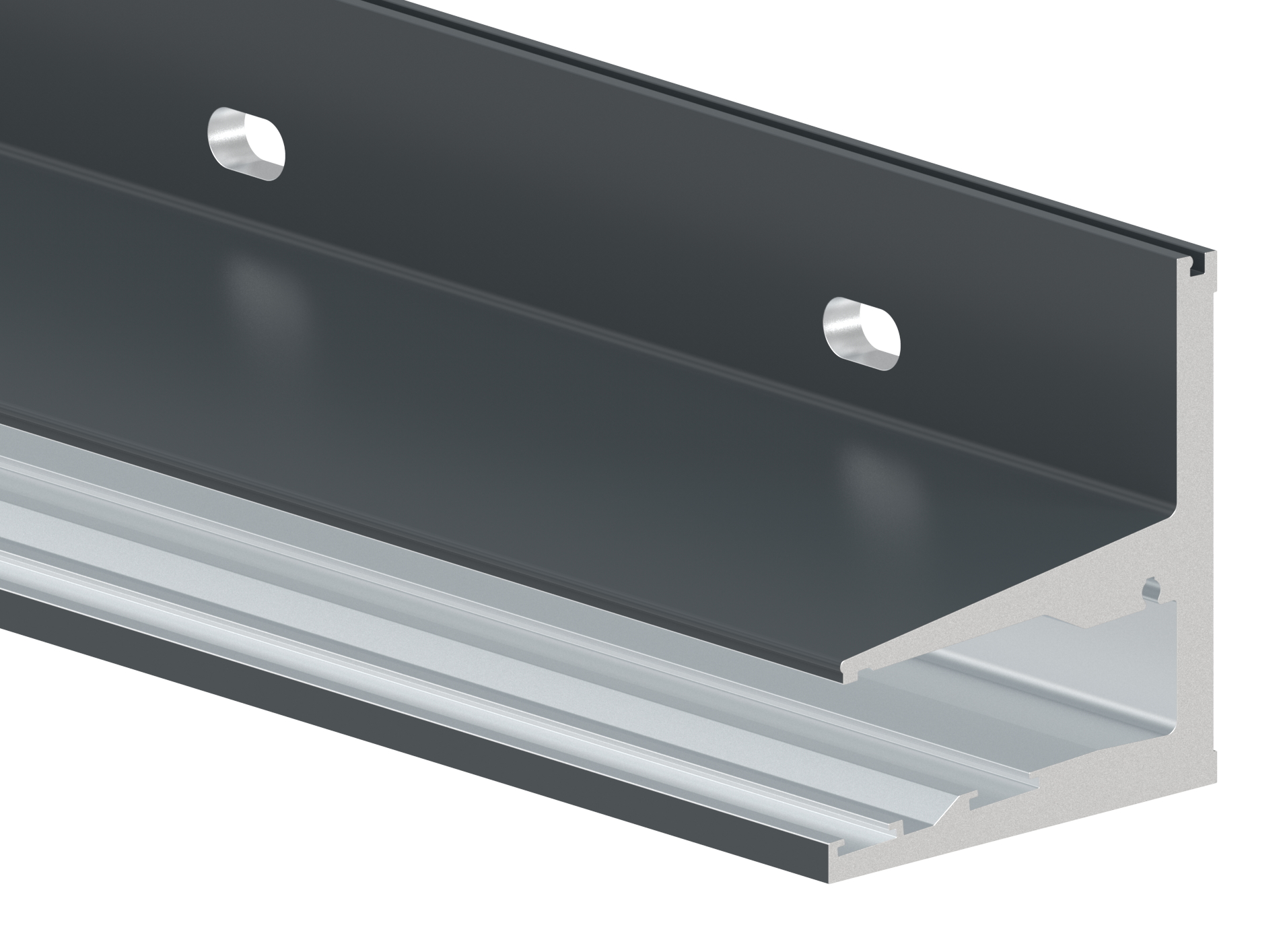 Vordachprofil eleganza canopy, L: 6000mm, RAL 7016