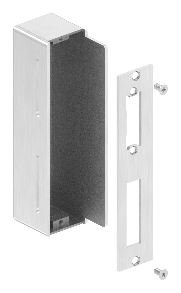 Edelstahlgegenkasten eckig, für Abstand 72mm, 40mm, V2A Edelstahlgegenkasten eckig, für Abstand 72mm, 40mm, V2A
