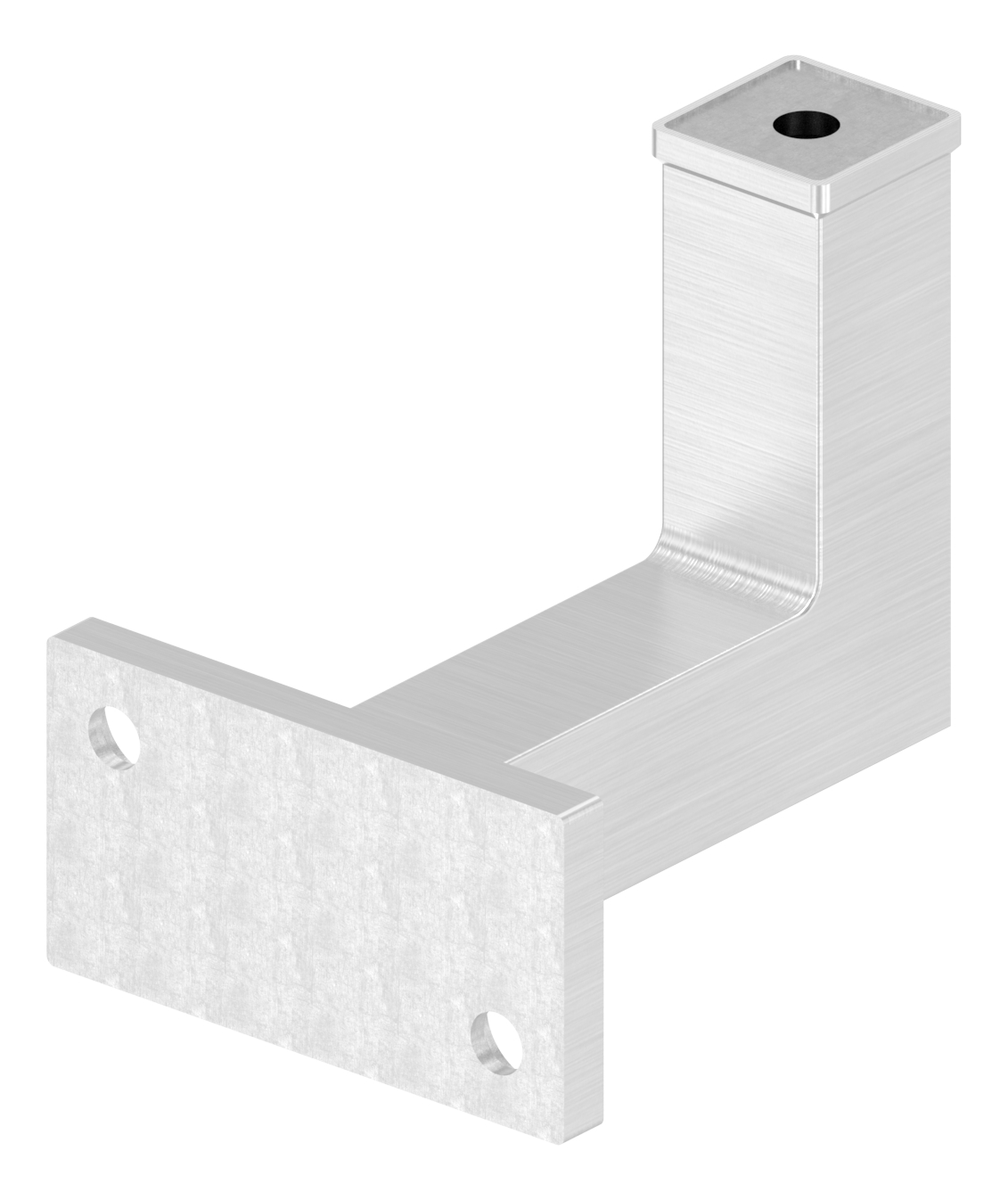 Handlaufhalter mit Durchgangsbohrung, (Ronde und Bügel verschweißt), V2A