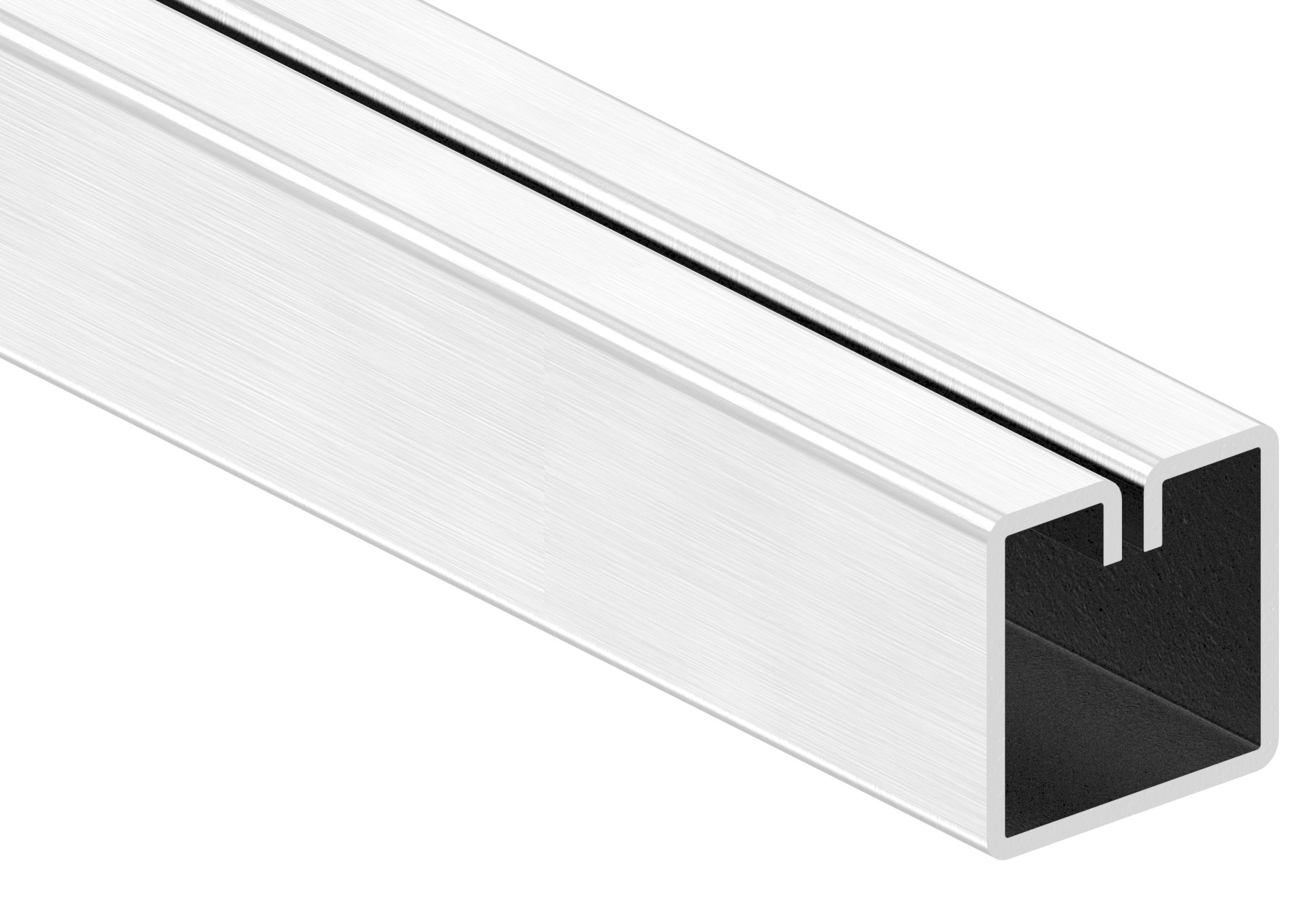 Klemmprofil, 20x20x1,0mm, L: 3000mm, V2A