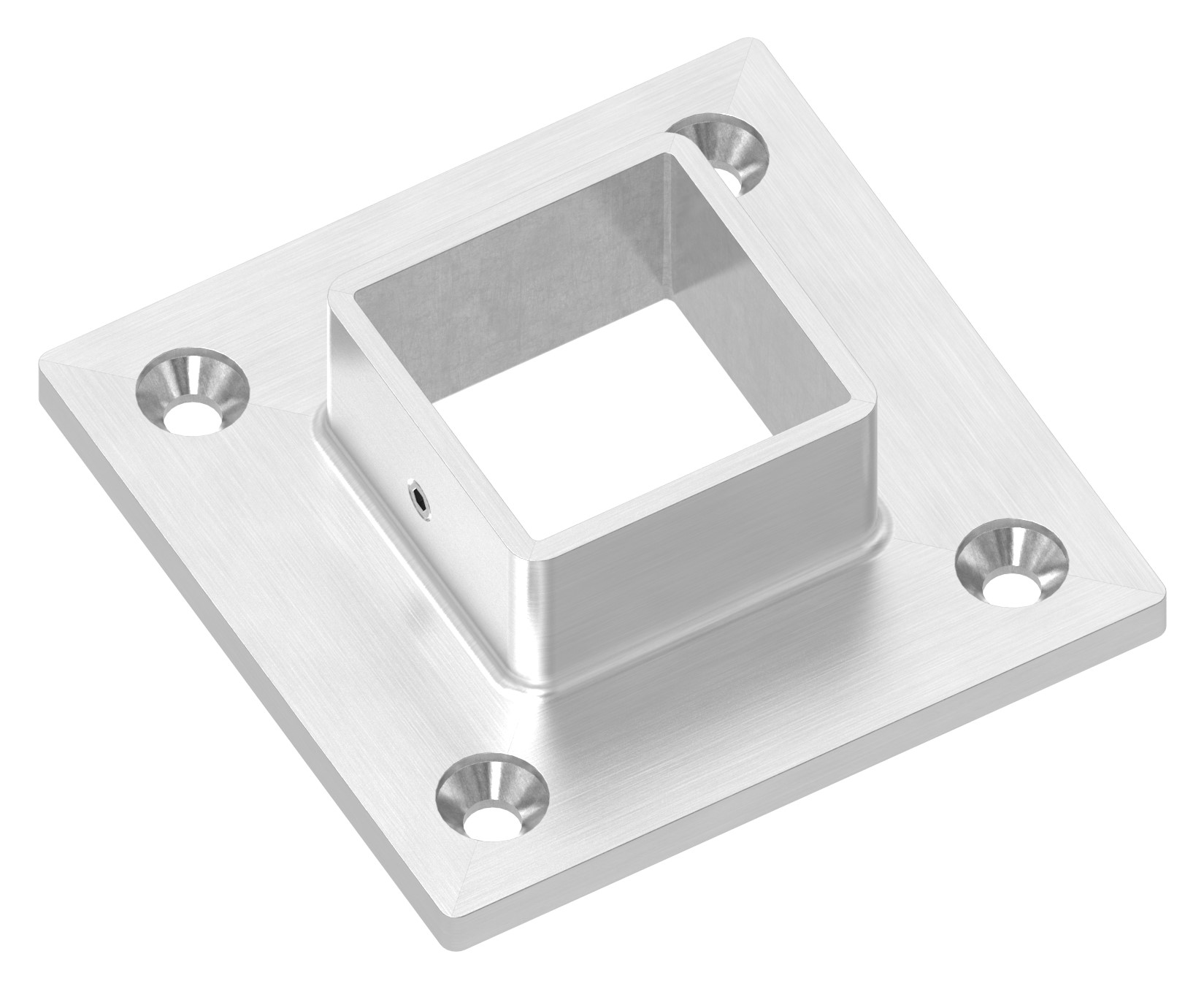 Wand- und Bodenanker, für Rohr 40x40mm, V2A Wand- und Bodenanker, für Rohr 40x40mm, V2A