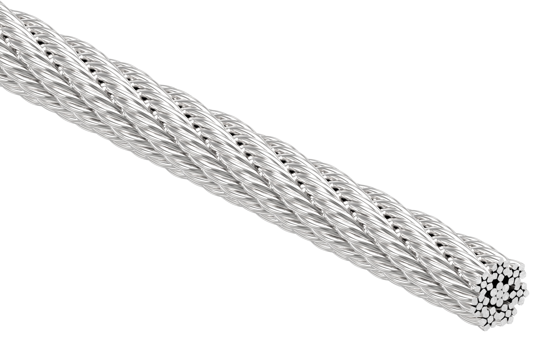 Edelstahlseil Ø 5mm, 7x7, L: 50m, V4A