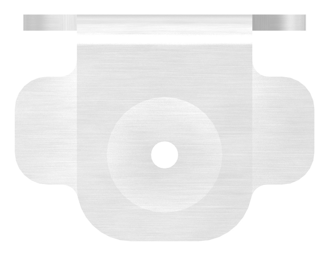 Wandbefestigung für Geländerpfosten, V2A