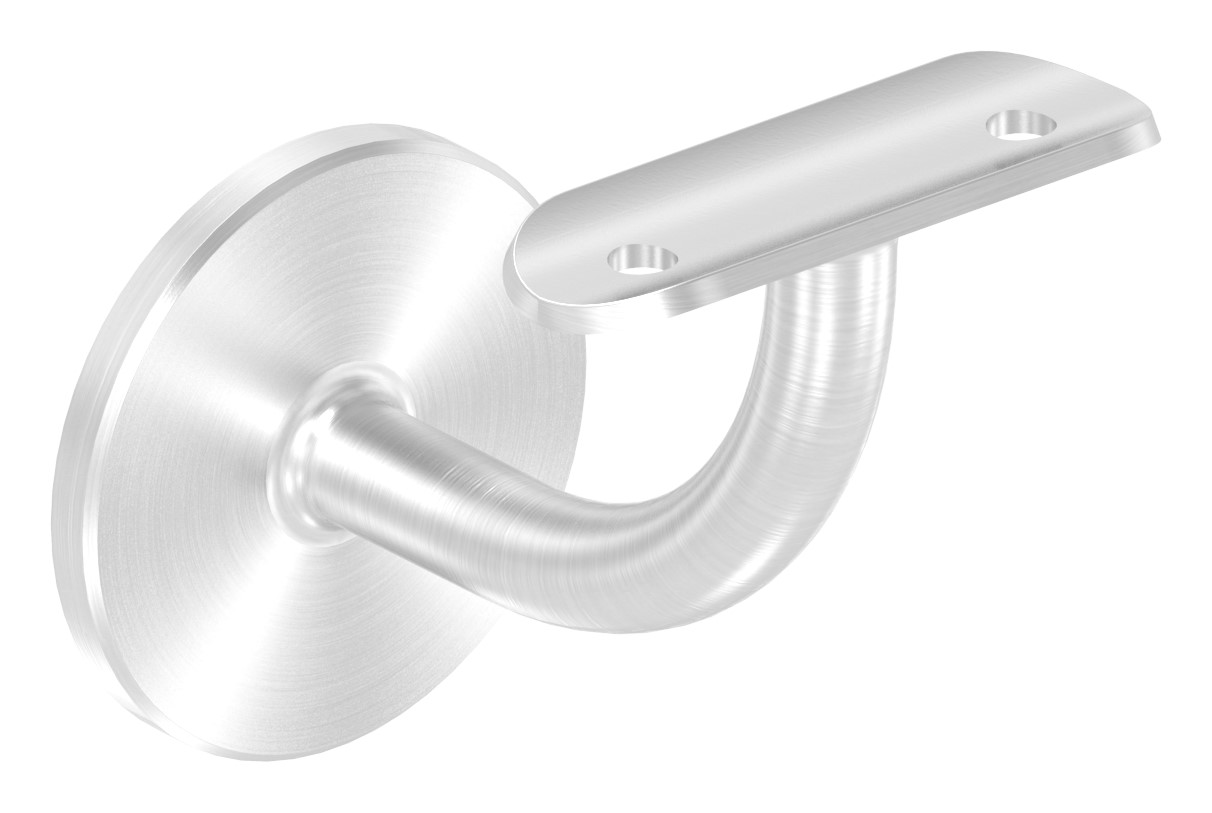 Handlaufhalter mit Handlaufanschlussplatte 42,4mm, (Ronde und Bügel verschweißt), V2A