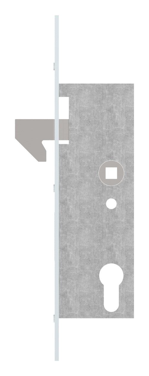 Rohrrahmenschloss verzinkt mit Hakenfalle (z.B. für Schiebetore), Dornmaß 40mm Rohrrahmenschloss verzinkt mit Hakenfalle (z.B. für Schiebetore), Dornmaß 40mm