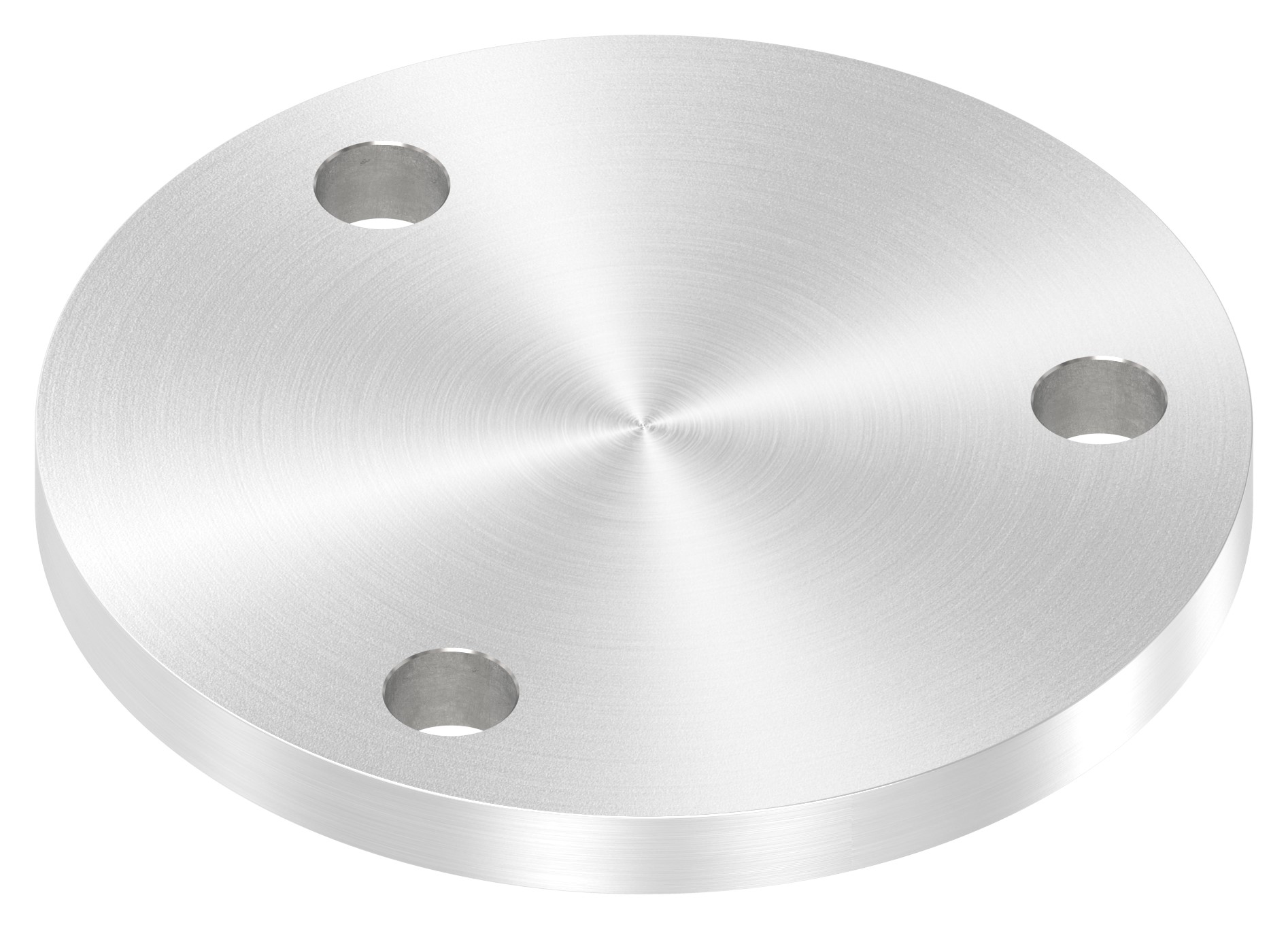 Ankerplatte Ø 120x10mm, mit Rundschliff, V2A