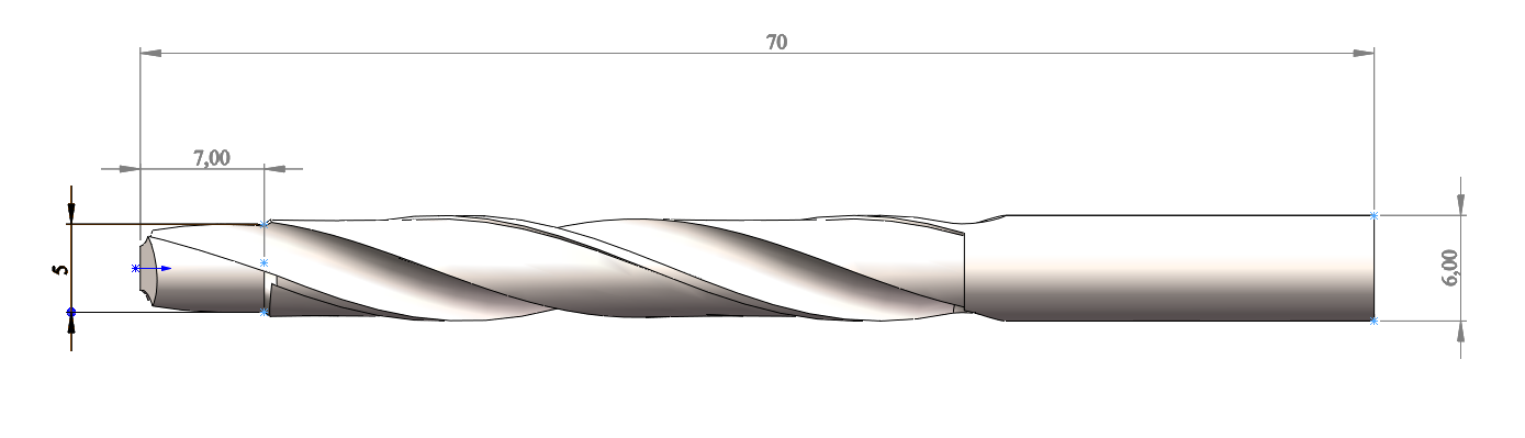 Spezial-Stufenbohrer Ø 6mm